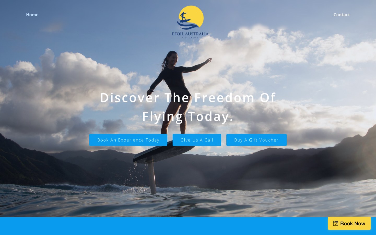 Screenshot of the eFoil Australia website