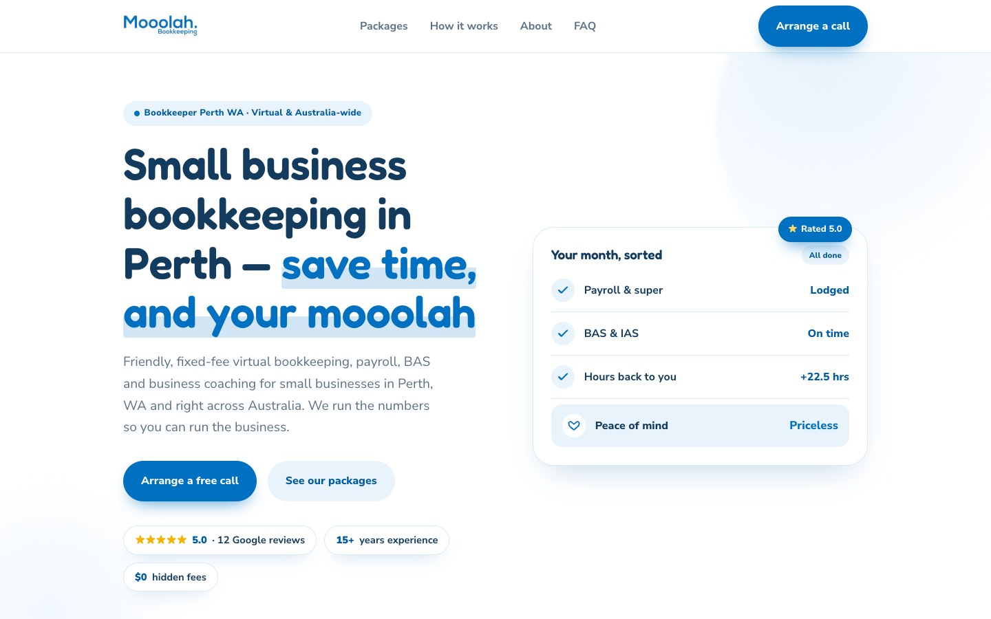 Screenshot of the Mooolah website